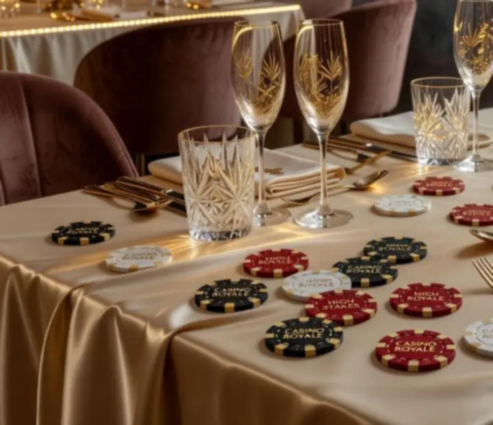 Luksusowe wnętrze z detalami dekoracji w stylu glamour